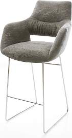 Barstuhl Yago-Flex Bouclé Soft Schlamm