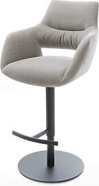 Barstuhl Yago-Flex Strukturstoff Soft Grau