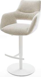 Barstuhl Yago-Flex Webstoff Soft Beige Drehfuß