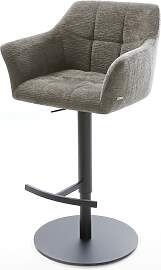 Barstuhl Yulo-Flex Bouclé Soft Schlamm Drehfuß