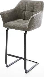 Barstuhl Yulo-Flex Bouclé Soft Schlamm