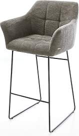Barstuhl Yulo-Flex Bouclé Soft Schlamm