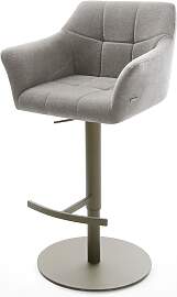 Barstuhl Yulo-Flex Strukturstoff Soft Grau