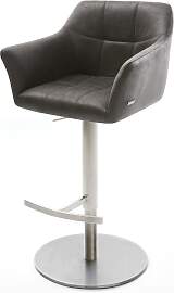 Barstuhl Yulo-Flex Vintage Anthrazit Drehfuß