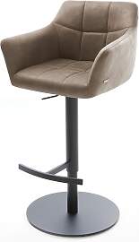 Barstuhl Yulo-Flex Vintage Taupe Drehfuß