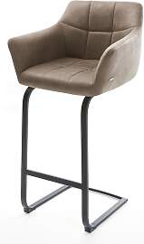 Barstuhl Yulo-Flex Vintage Taupe Freischwinger