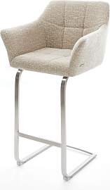 Barstuhl Yulo-Flex Webstoff Soft Beige