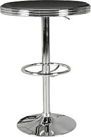 Bartisch American Diner ca. 60x68 cm Schwarz