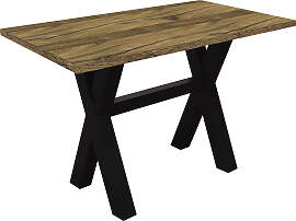 Bartisch MÄUSBACHER, schwarz (schwarzstahl,