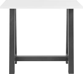 Bartisch MÄUSBACHER, weiß (schwarzstahl, weiß