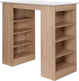 Bartisch Merle Weiß/Eichefarben