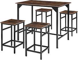 Bartisch-Set Edinburgh 4 + 1 - Industrial Holz