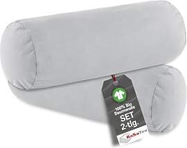 BaSaTex Bio Kissenbezüge für Nackenrolle 40x15