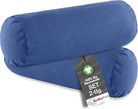 BaSaTex Bio Kissenbezüge für Nackenrolle 40x15