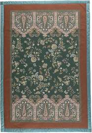 Bassetti Indian Roses Plaid aus 100% Baumwolle in