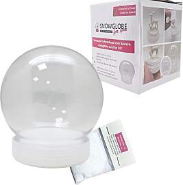 Bastelset DIY Schneekugel Kunststoff m. 1 x Schnee 