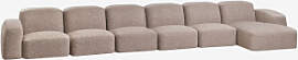 Bastian 6-teiliges Chaiselongue-modulsofa