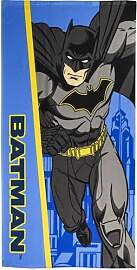 Batman Kinderhandtuch, blau und gelb, 70 x 140 cm, 