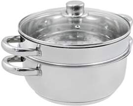 Baumalu - Dampfgarer 2-teilig - Edelstahl - Für