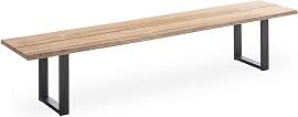 Baumbank Solid Profilkufe anthrazit - 220 cm
