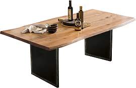 Baumkantentisch SIT, beige (natur, schwarz,