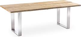 Baumtisch Solid Profilkufe Edelstahl - 220 x 95 cm