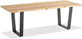 Baumtisch Solid Trapezkufe anthrazit - 220 x 95 cm