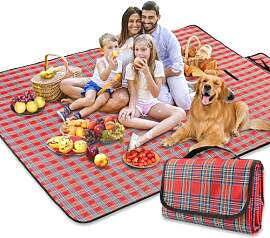 BAXIWUY Picknickdecke Strandmatte Camping Decke