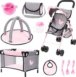 Bayer Design Puppen-Buggy Set mit Reisebett,