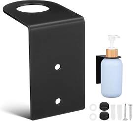 BAZEITFLOW Edelstahl Seifenspender Halterung ohne