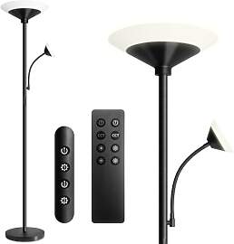 BBHome Stehlampe Wohnzimmer LED, 27W Deckenfluter