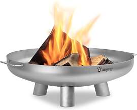 BBQ-Toro Edelstahl Feuerschale Ø 70 cm | Silber | 