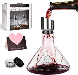 BBWELL Wein Dekanter Kristallglas Dekantierer mit