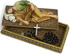 BC katholische schlafende St. Joseph-Statue mit