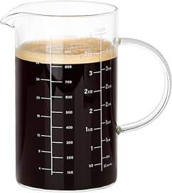 BCnmviku Glas Messbecher 1L,Messbecher mit
