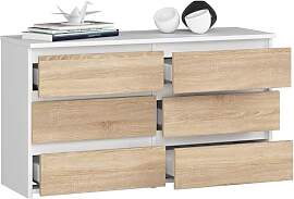 BDW - Kommode mit 6 Schubladen - 100 cm breit, 57