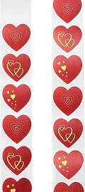 BEAMARKER 1000 rote Herzaufkleber 3 Designs