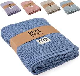 BEARFOOT Babydecke - Musselin Fleecedecke