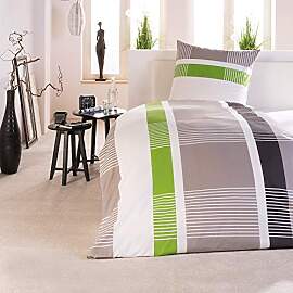 Beautissu Bettwäsche 135x200 Baumwolle 2teilig