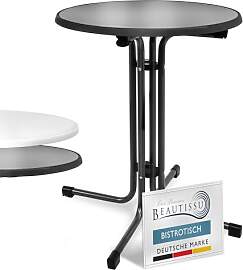 Beautissu Bistrotisch Outdoor Rund Ø 70 cm –