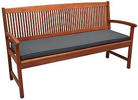 Beautissu Loft BK Auflage Bankkissen 150x48x5 cm