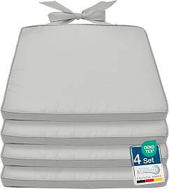 Beautissu Pia 4er Set Stuhlkissen 40x45 cm -