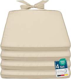 Beautissu Pia 4er Set Stuhlkissen 40x45 cm -
