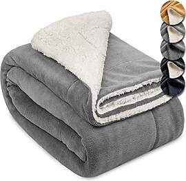 Beautissu Sherpa Decke Wohndecke Kuscheldecke