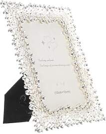 Beavorty Bilderrahmen 10x15 Silber mit Strass