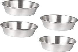 BEBEMOKO 4 Stück Edelstahl Dip Schalen Runde