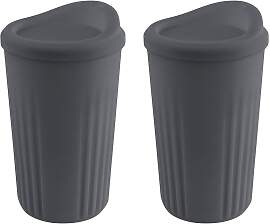 Becher APS "TO GO", grau (anthrazit),