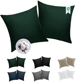 BEDELITE Kissenbezug 80x80 Baumwolle Grün -