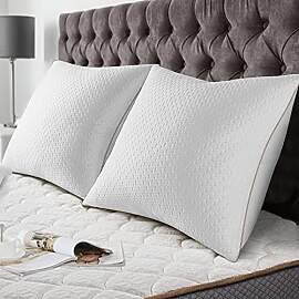 BedStory Bambus-Kissen, 60 x 60 cm, 2 Stück, mit