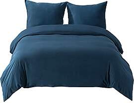 BEDSURE Bettwäsche 135x200 2teilig Marineblau - 1 